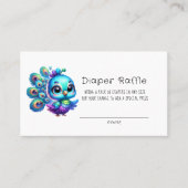 Niedlicher Kleiner Pfauenspulenspulenspuller Visitenkarte (Vorderseite)