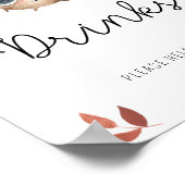 Niedlicher kleiner Pilz - Getränke Poster (Ecke)