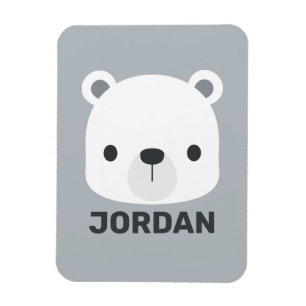 Niedlicher kleiner Polarbär mit Personalisiertem N Magnet