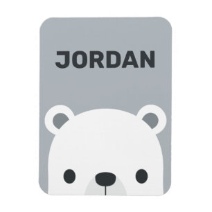 Niedlicher kleiner Polarbär mit Personalisiertem N Magnet