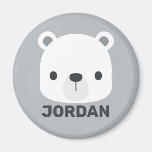 Niedlicher kleiner Polarbär mit Personalisiertem N Magnet