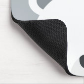 Niedlicher kleiner Polarbär mit Personalisiertem N Mousepad (Ecke)