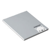 Niedlicher kleiner Polarbär mit Personalisiertem N Notizblock (angewinkelt)