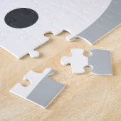 Niedlicher kleiner Polarbär mit Personalisiertem N Puzzle (Seite)