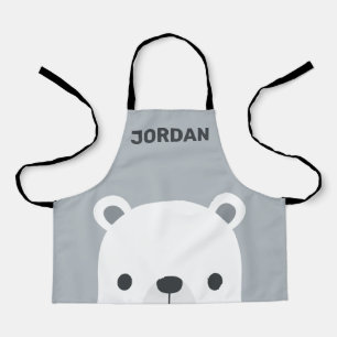 Niedlicher kleiner Polarbär mit Personalisiertem  Schürze