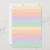 Niedlicher kleiner Ray des Sonnenscheins zum erste Einladung (Rückseite)