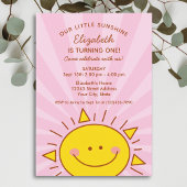 Niedlicher kleiner Ray von Sunshine Pink Baby 1. G Einladung