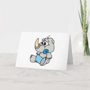 niedlicher kleiner Rhino Karte