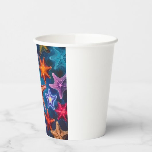 Niedlicher kleiner Seesterne Pappbecher (Links)