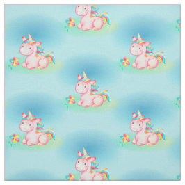 Niedlicher kleiner Sitzen-RosaUnicorn Stoff