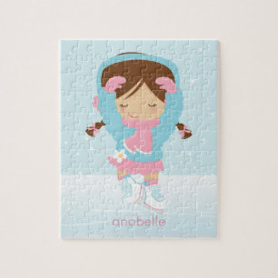 Niedlicher kleiner Skater Puzzle