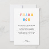 Niedlicher kleiner Sonnenschein-Babydusche Dankeskarte (Rückseite)