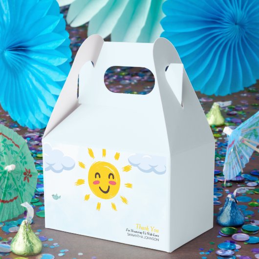 Niedlicher kleiner Sonnenschein-Babydusche Geschenkschachtel (Party)