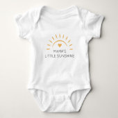 Niedlicher kleiner Sonnenschein Personalisiert Baby Strampler (Vorderseite)