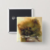 niedlicher kleiner Spitz Button (Vorne & Hinten)