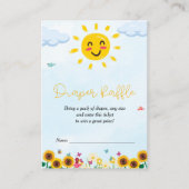 Niedlicher kleiner Strahl von Sunshine Baby Shower Begleitkarte (Vorderseite)