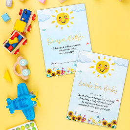 Niedlicher kleiner Strahl von Sunshine Baby Shower Begleitkarte