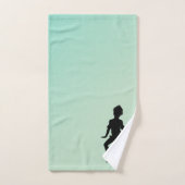 Niedlicher Kleiner Tänzer Grün Badhandtuch Set (Handtuch)