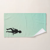 Niedlicher Kleiner Tänzer Grün Badhandtuch Set (Handtuch)