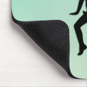 Niedlicher Kleiner Tänzer Grün Mousepad (Ecke)