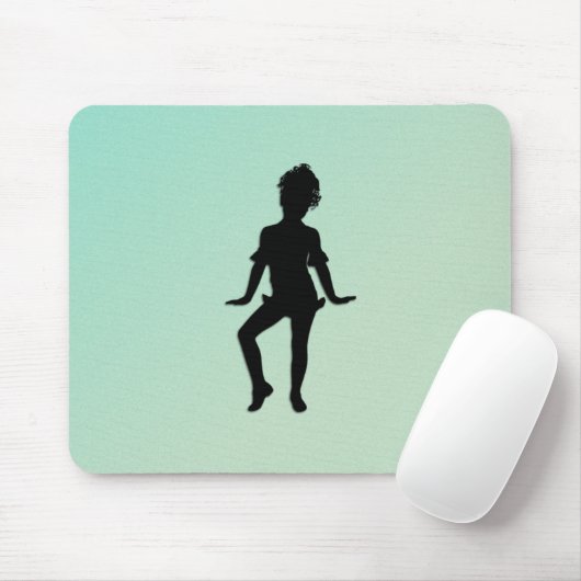 Niedlicher Kleiner Tänzer Grün Mousepad (Mit Mouse)
