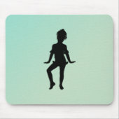 Niedlicher Kleiner Tänzer Grün Mousepad (Vorne)