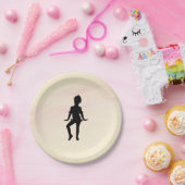 Niedlicher kleiner Tänzer Mellow Yellow Pappteller (Party)