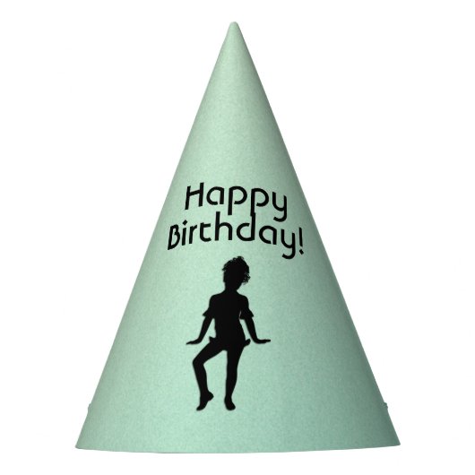 Niedlicher kleiner Tänzer zum Geburtstag Partyhütchen (Vorderseite)