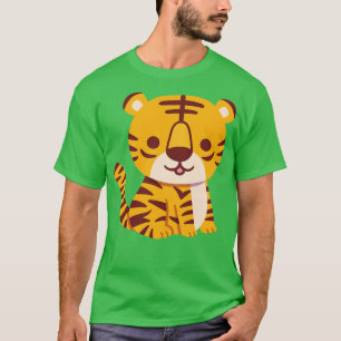 Niedlicher Kleiner Tiger T-Shirt
