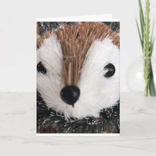 NIEDLICHER KLEINER TYP SAGT **NUR WEIHNACHTSMÄSSE KARTE