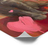 Niedlicher kleiner Valentinstag Poster (Ecke)