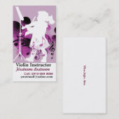 Niedlicher kleiner Violinist Visitenkarte (Vorne/Hinten)