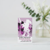 Niedlicher kleiner Violinist Visitenkarte (Stehend Vorderseite)