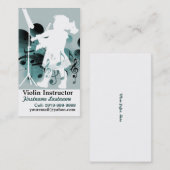 Niedlicher kleiner Violinist Visitenkarte (Vorne/Hinten)
