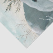 Niedlicher kleiner Vogel, Bullfinch, Art Seidenpapier (Ausschnitt)