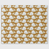 Niedlicher Kleiner Wal Danke Dekorgeschenke Geschenkpapier (Flach)