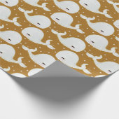 Niedlicher Kleiner Wal Danke Dekorgeschenke Geschenkpapier (Ecke)