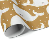 Niedlicher Kleiner Wal Danke Dekorgeschenke Geschenkpapier (Rolleneckpunkt)