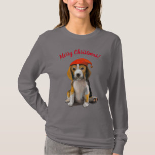 Niedlicher Kleiner Weihnachts-Beagle T - Shirt