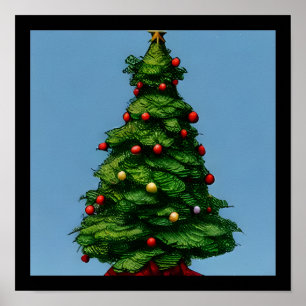 Niedlicher kleiner Weihnachtsbaum Poster