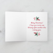 Niedlicher kleiner Weihnachtsgnome Karte (Innenseite)