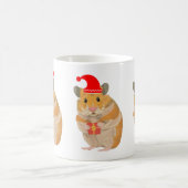 Niedlicher kleiner WeihnachtsHamster mit Geschenk Kaffeetasse (Mittel)
