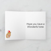 Niedlicher kleiner WeihnachtsHamster mit Geschenk Karte (Innenseite)