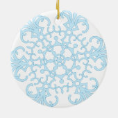 Niedlicher kleiner WeihnachtsHamster mit Geschenk Keramik Ornament (Hinten)