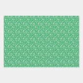 Niedlicher kleiner Weihnachtsmann auf rosa Geschenkpapier Set (Vorderseite 2)