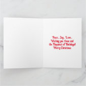 Niedlicher kleiner Weihnachtsmann Frohe Weihnachte Karte (Innenseite)