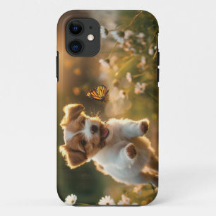 Niedlicher kleiner Welpe, der nach einem Schmetter Case-Mate iPhone Hülle