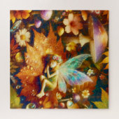 Niedlicher kleiner Whimsical Fairy Sleeping Blank Puzzle (Horizontal)