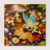 Niedlicher kleiner Whimsical Fairy Sleeping Blank Puzzle (Vertikal)