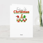 Niedlicher kleiner Whimsical Watercolor Weihnachts Karte (Rückseite)